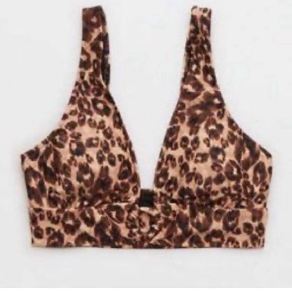 Aerie Longline Plunge Leopard Ring Bikini Top & Swim Choose Bikini Size
Set M - Picture 13 of 14